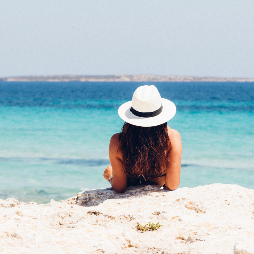 relaxing at the beach